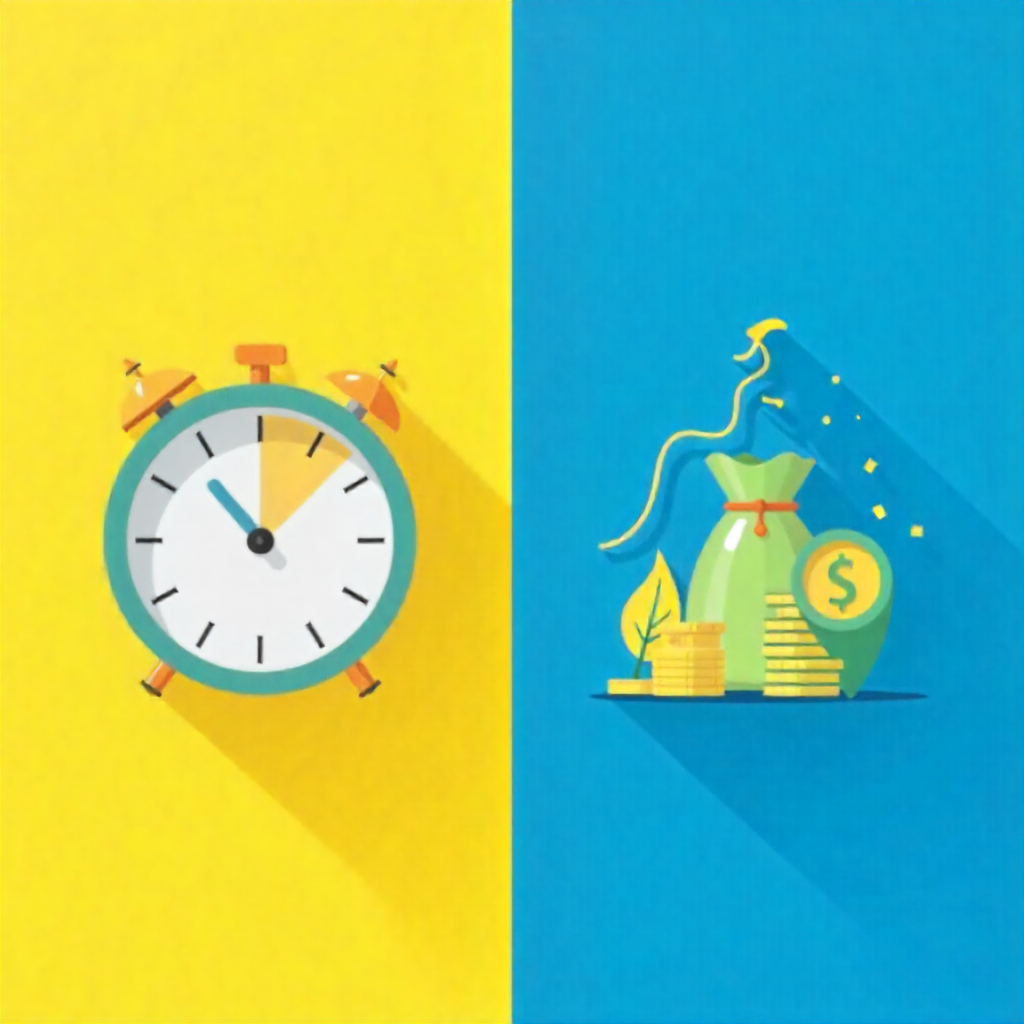 Infographic showing time and money waste vs. savings after training